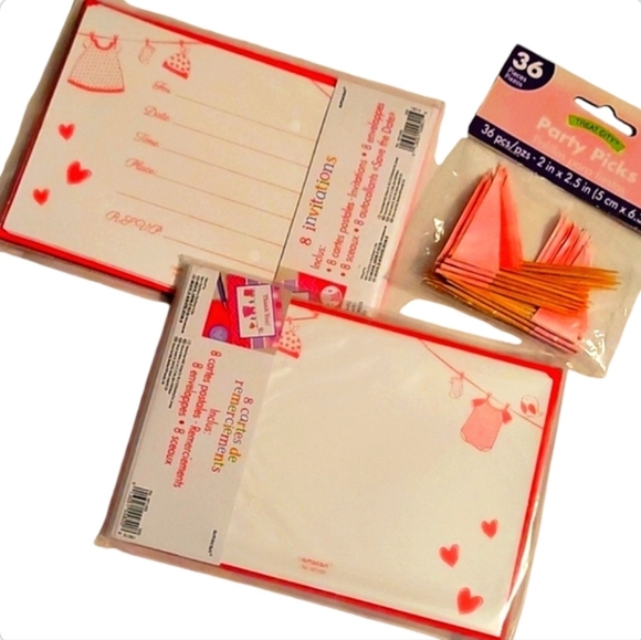 NEW It's a Girl Baby Shower Bundle - 148 Pieces ☆$50 Retail Value☆ - Picture 11 of 16